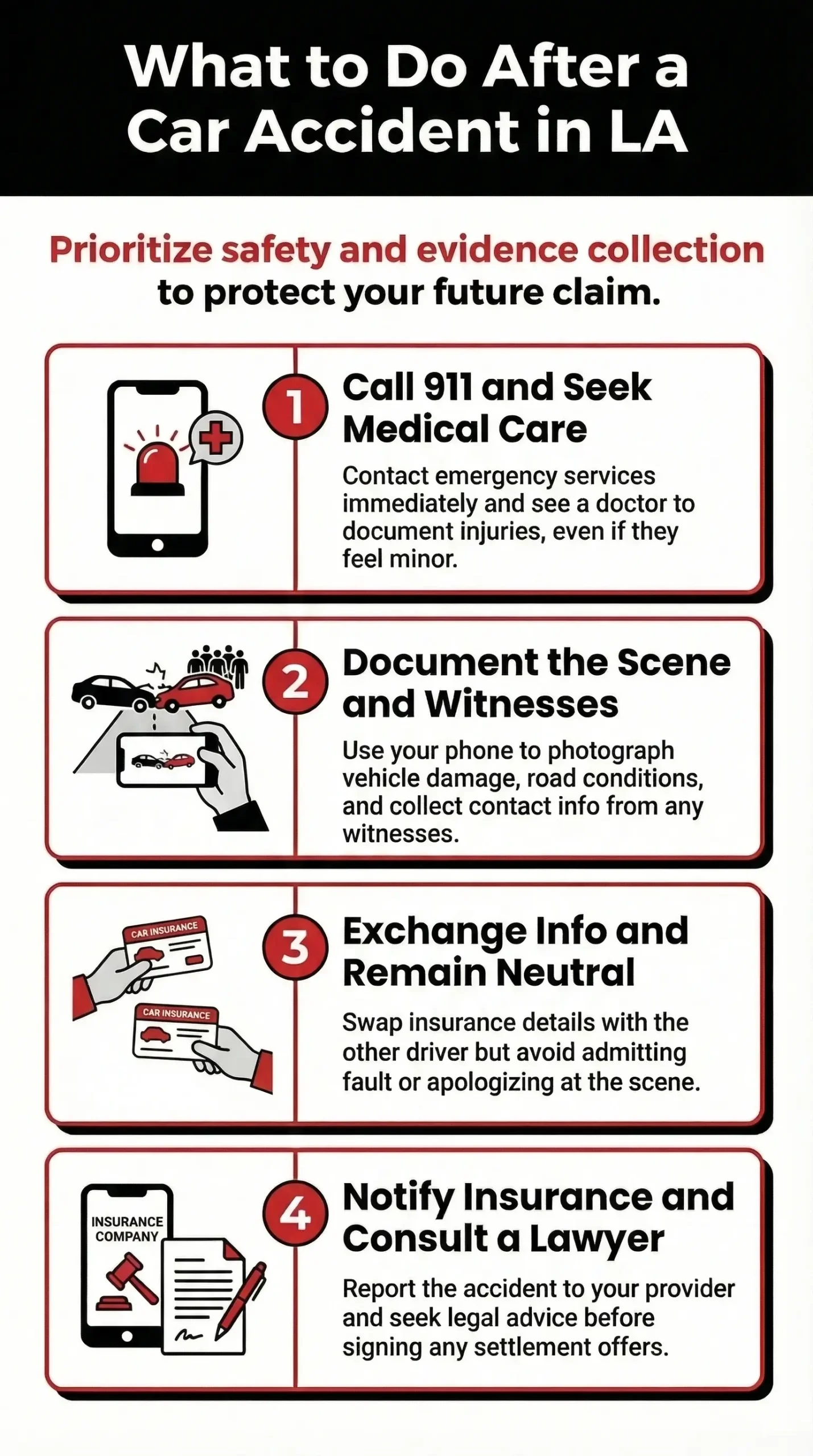 What To Do After A Car Accident In LA